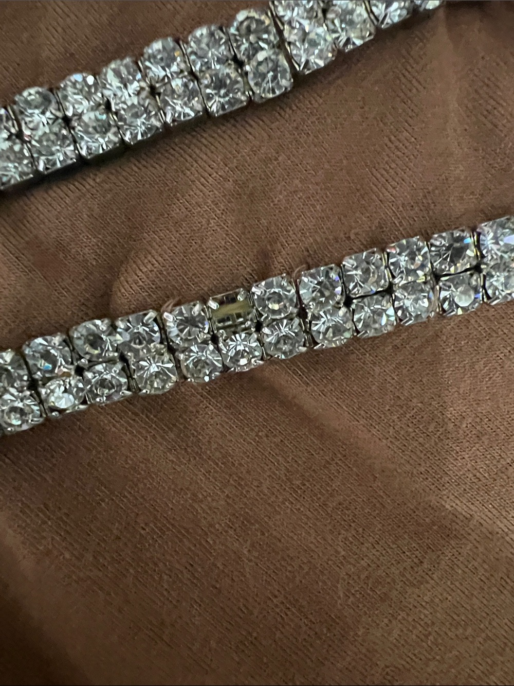 Sky Brown Rhinestone Halter Top - Picture 3 of 5
